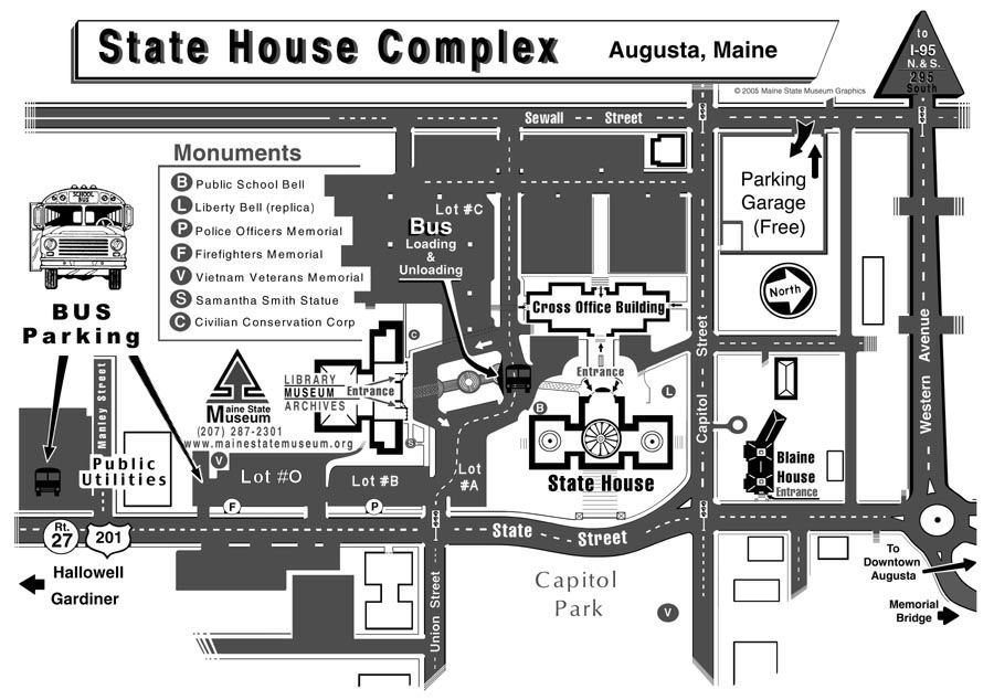 Map of State House Complex - 141 KB